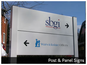 Post & Panel Signs