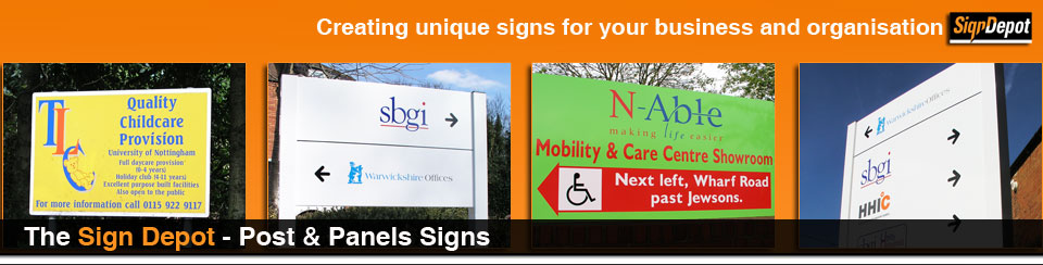 signs - post and panel signs